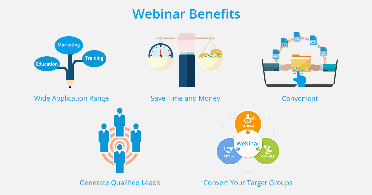 similar benefits of different webinar types